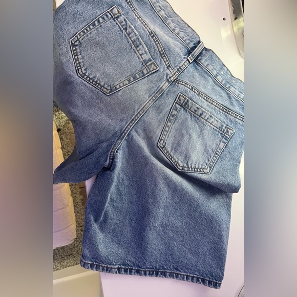 Garage Denim Blue Jean Shorts - Picture 2 of 3